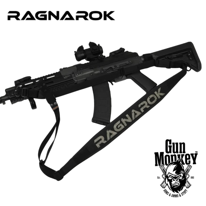 Trzypunktowy pas do broni RAGNAROK z szerokim naramiennikiem KRAKEN Carbine Gen.II kol. Czarny ( KRAKEN-G2-CARBINE-B )