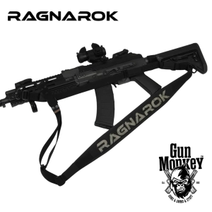 Trzypunktowy pas do broni RAGNAROK z szerokim naramiennikiem KRAKEN QD Carbine kol. Czarny ( KRAKEN-QD-B )