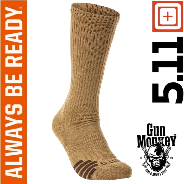 Skarpety 5.11 Duty Ready + OTC 3pak kol. 389 US DK Coyote roz. S (10045)