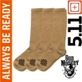 Skarpety 5.11 Duty Ready + OTC 3pak kol. 389 US DK Coyote roz. S (10045)