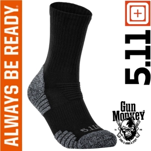 Skarpety 5.11 Duty Ready Ultra Crew 2pak kol. 019 Black roz. L (10046)