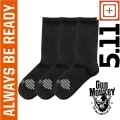 Skarpety 5.11 Duty Ready + Crew 3pak kol. 019 Black roz. S (10044)
