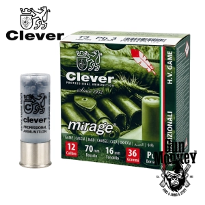 Amunicja śrut. Clever Mirage H.V. Game T3 (Medium/Long distance) "3" 36g kal. 12/70 (1op = 25szt) (832703)