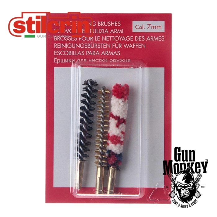 Szczoteczki Stil Crin kal. 7,62mm mosiężna, nylon, bawełna (3szt)(SC-87A_7,62)