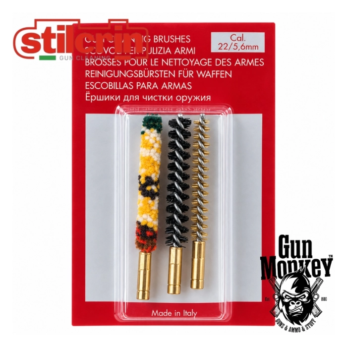 Szczoteczki Stil Crin kal. 5,6mm/.22 mosiężna, nylon, bawełna (3szt) (SC-87A_22)