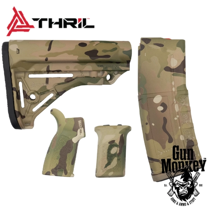 Zestaw Thril multicam (kolba, magazynek, chwyt x2)