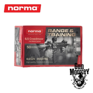 Amunicja kulowa Norma R&T kal. 6,5 Creedmoor 8,0g/124gr FMJ (1op=50szt)