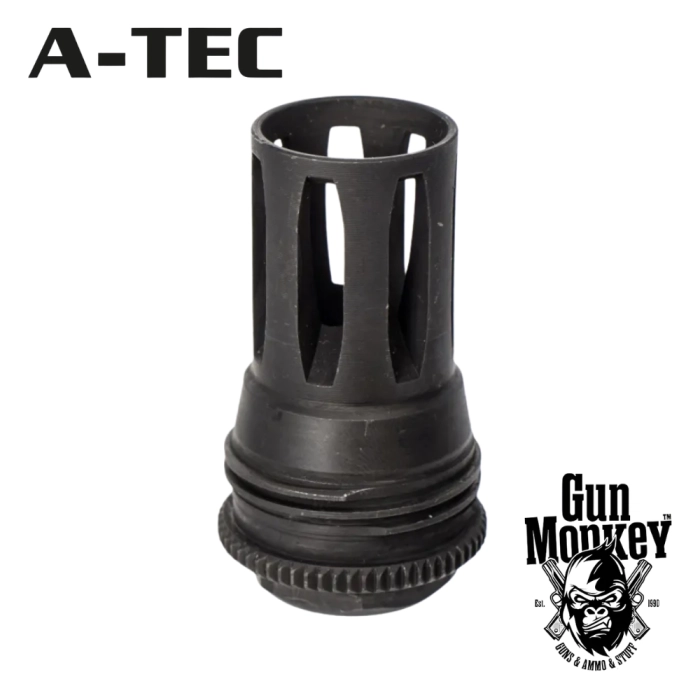 Flash hider A-Tec A-Flow BirdCage 1/2"-28 UNEF QD-Lock (VN02195)