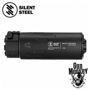 Tłumik Silent Steel Micro Streamer Gen.2 5,56mm Black Cerakote montaż BoreLock Do Zastosowań Cywilnych (MST556B-SSGEN2)