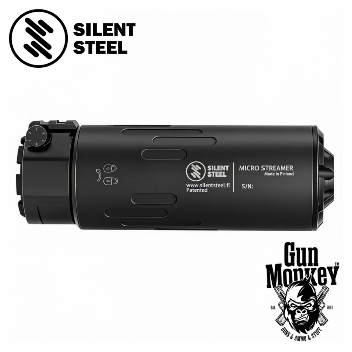 Tłumik Silent Steel Micro Streamer Gen.2 5,56mm Black Cerakote montaż BoreLock Do Zastosowań Cywilnych (MST556B-SSGEN2)