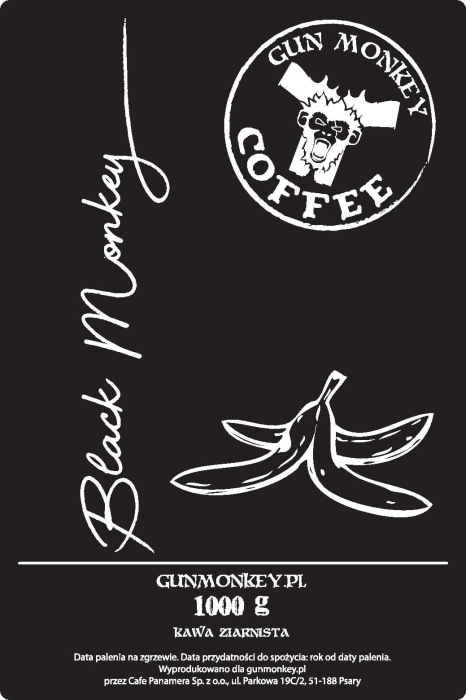 Kawa Ziarnista Gun Monkey Coffe "Black Monkey" 1000g