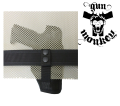 Kabura nylonowa do noszenia pod koszulę, mocowanie na pas 1,6"/40mm IWB Glock 43 kolor czarny (435/1:3D)