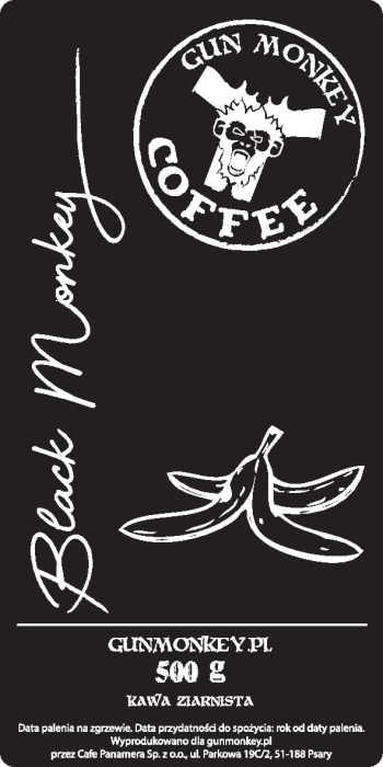 Kawa Ziarnista Gun Monkey Coffe "Black Monkey" 500g 