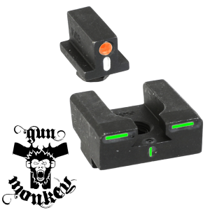 Przyrządy celownicze Trytowe Meprolight do pistoletów Glock  Pomarańczowo Zielone Mepro R4E (ML-12224)