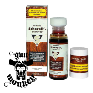 Olej do drewna Scherell Schaftol 50ml ciemny brąz (Dunkel)