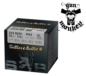 Amunicja kulowa S&B kal. .223Rem 3,6g/55grs FMJ (1op=100szt) (V341872)