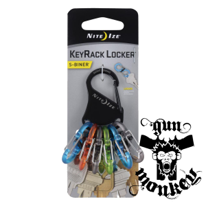 Nite Ize - Karabinek na klucze Plastic S-Biner KeyRack Locker - Czarny (KLKP-01-R3)