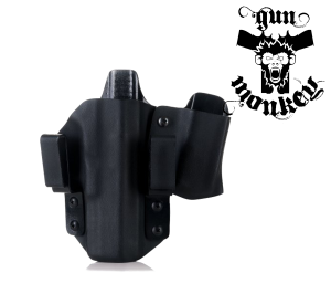 Kabura Kydex do CZ P10C IWB + ładownica na magazynek, mocowanie na pas 1,5"/40mm, praworęczna Falco (A904)