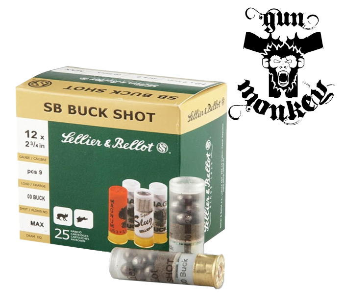 Amunicja śrut. S&amp;B kal. 12 Buck Shot (1op=25szt)