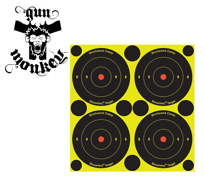 Tarcze BIRCHWOOD CASEY SHOOT-N-C® TARGET 3" Bullseye, opak 48 szt