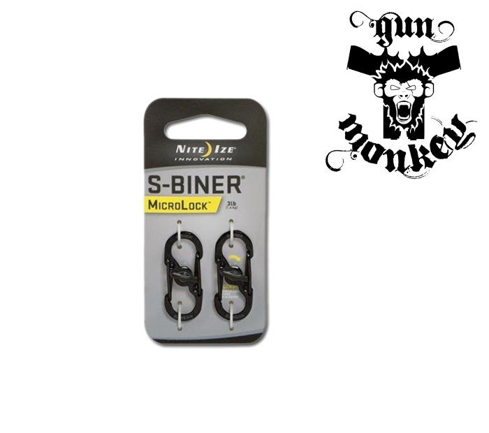 Nite Ize - Karabinek S-Biner MicroLock Czarny 2 Pak (LSBM-01-2R3.png
