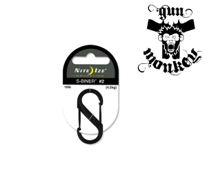 Karabinek Nite Ize S-Biner #2 Plastic Black Gate - Czarny (SBP2-03-01BG)