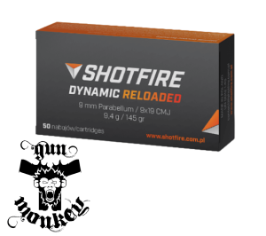 Amunicja pistoletowa Shotfire kal. 9x19mm CMJ 9,4g/145gr (1op = 50szt)