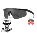 Okulary WileyX Saber Adv. Smoke / Rust / Vermillion Lens / Matte Black Frame 309