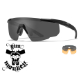 Okulary WileyX Saber Adv. Smoke / Light Rust Lens / Matte Black Frame w/Bag 306