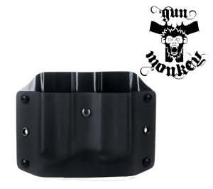 Ładownica Falco OWB na 2 szt. magazynków do Glock 17 Gen. 5, kydex, pas 1.6"/40mm, kol. czarny (F902)