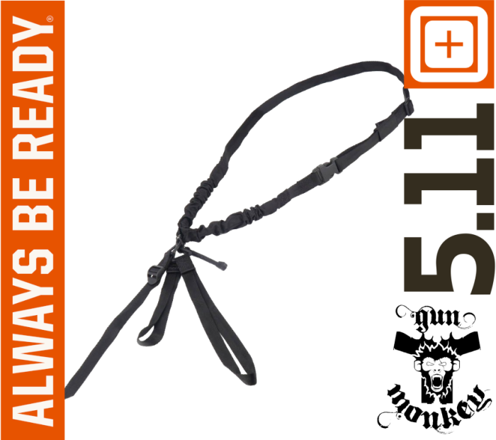 Pas do broni 5.11 Bungee Single Point Sling kol. 019 Black (54000).png
