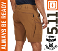 Krótkie Spodnie 5.11 Trail Short Pant kol. 116 Battle Brown (73352)5.png