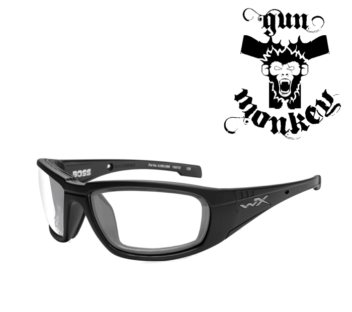 Okulary WileyX BOSS Clear Lens / Matte Black Frame CCBOS03