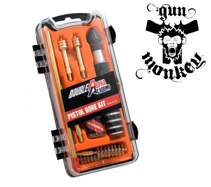 Zestaw do czyszczenia broni krótkiej DAA pistol barrel cleaning kit in plastic box