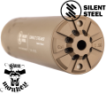 Tłumik Silent Steel Compact Streamer 9mm FDE Cerakote montaż BoreLock (STC9BL-FDE).png