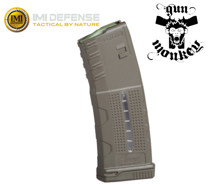 Magazynek IMI Defense 30 nab. do AR15/M4 5.56x45/.223Rem Enhanced Window kol. Zielony (IMI-ZMG05)