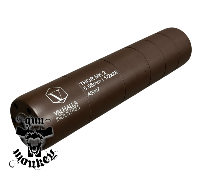 Tłumik Valhalla Industries THOR MK 2 kal. 5,56mm / 1/2X28 kolor Burnt 16,5cm