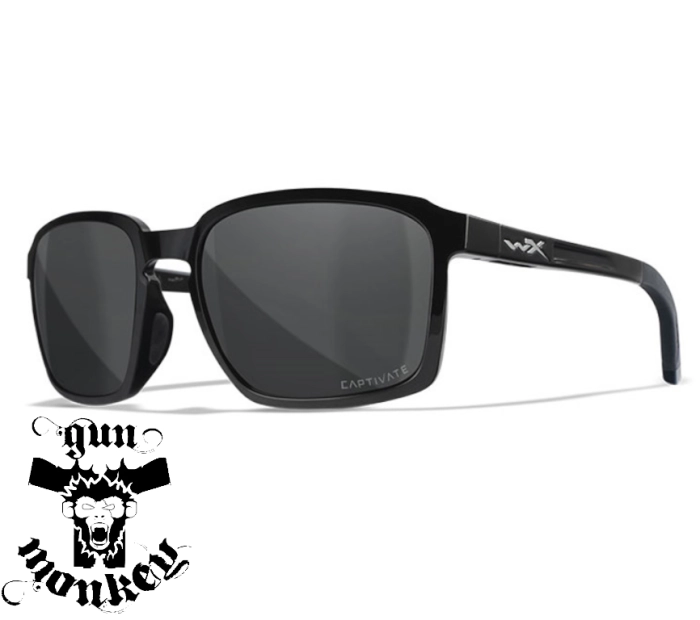 Okulary WileyX ALFA Gloss Black Frame CAPTIVATE POL GREY Lens (AC6ALF08)