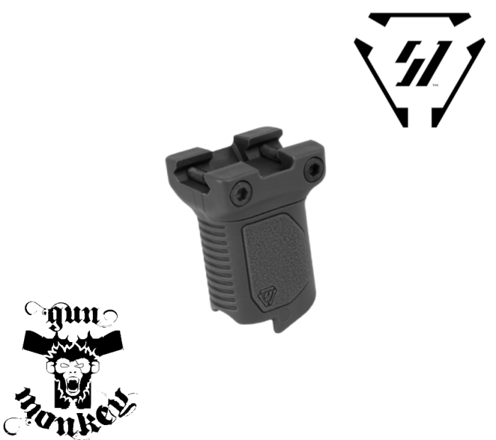 Chwyt Strike Industries Picatinny Angled Vertical Grip - Short - Czarny (SI-AR-CMAG-RAIL-S-BK)1.png