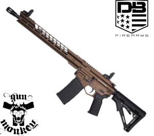 Karabin samopowtarzalny DIAMONDBACK DB15 BG SMB kol. Midnight Bronze kal. 5,56x45/.223Rem. lufa 16", łoże M-LOK V-RAIL / ANTI SLIP MBUS