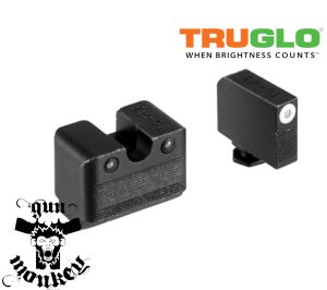 Muszka i szczerbinka Truglo Tritium Pro do Glock MOS High Set White Dot 17/17L/19/19X/22/23/24/26/27/33/34/35/39/45 (TG231G1MW)