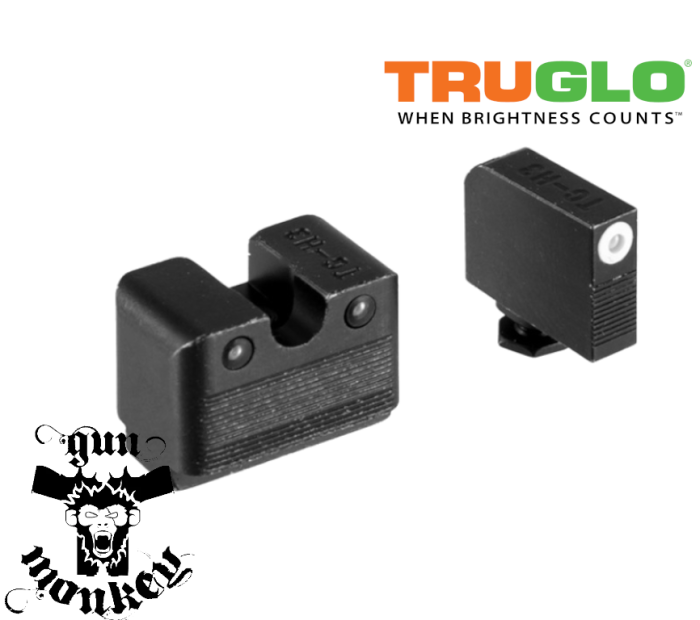 Muszka i szczerbinka Truglo Tritium Pro do Glock MOS High Set White Dot 1.png