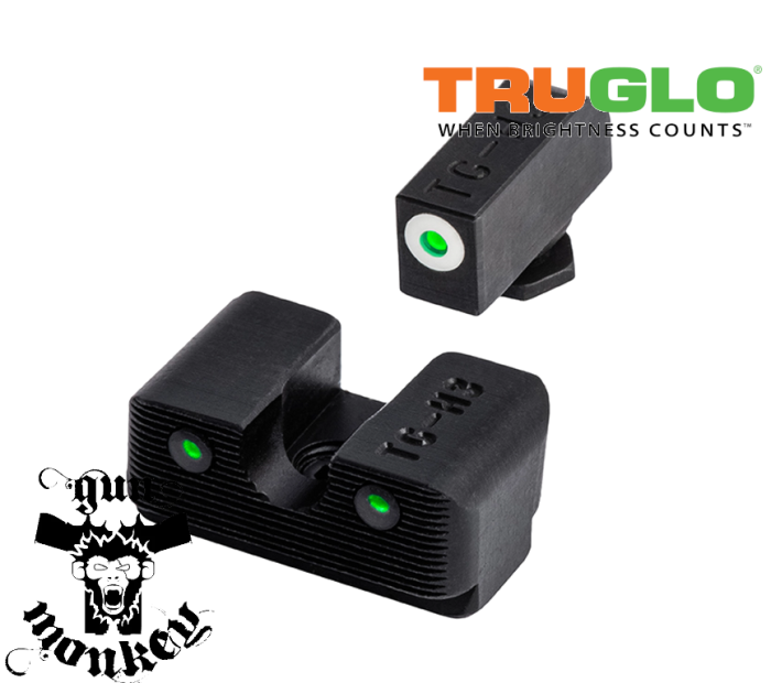 Muszka i szczerbinka Truglo Tritium Pro do Glock Low Set White Dot 1.png