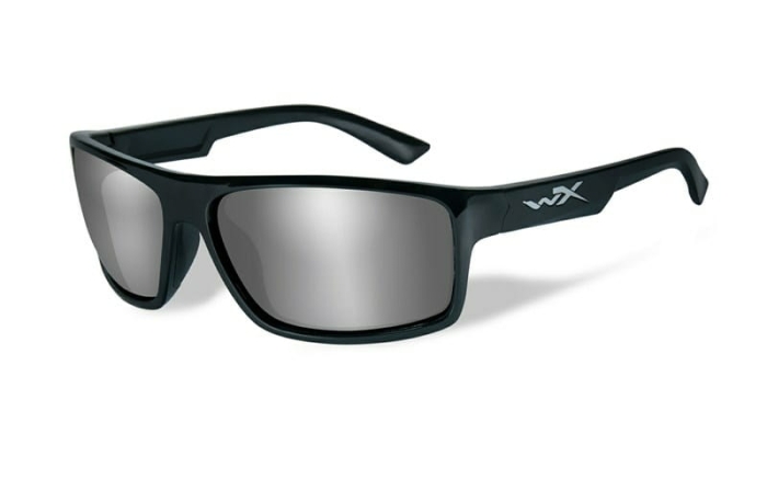 Okulary WileyX Peak Grey Silver Flash Lens / Gloss Black Frame ACPEA01