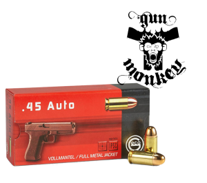 Amunicja pistoletowa Geco kal. .45ACP FMJ (VM) 14,9g/230gr (1op=50szt)