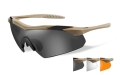 Okulary Strzeleckie WileyX VAPOR Grey/Clear/Light Rust Tan Frame 